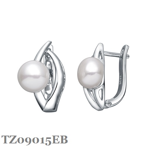 Silver Pearl Earring TZ09015EB