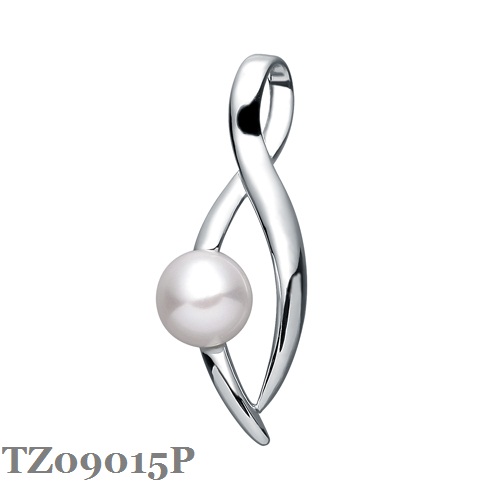 Silver Pearl Pendant TZ09015P