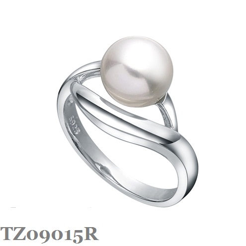 Silver Pearl Ring TZ09015R