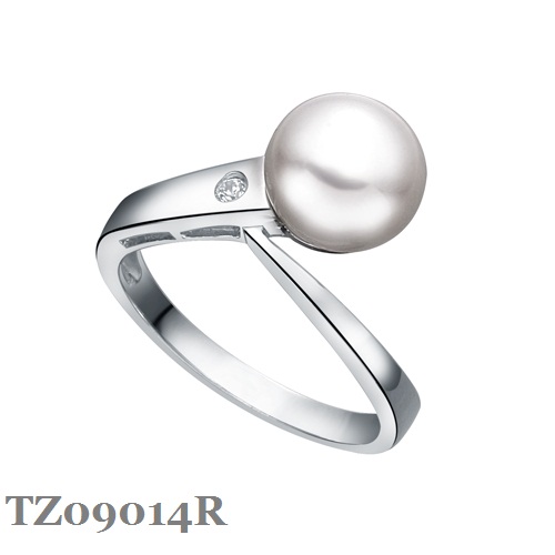 Silver Pearl Ring TZ09014R