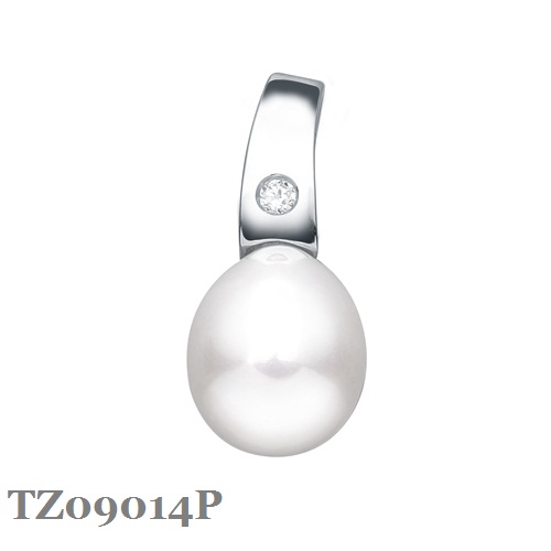 Silver Pearl Pendant TZ09014P