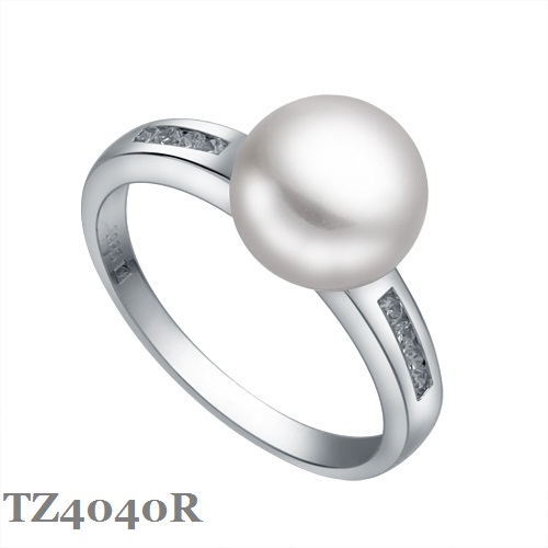 Silver Pearl Ring TZ4040R