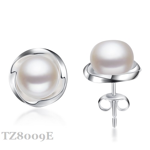 Silver Pearl Earring TZ8009E