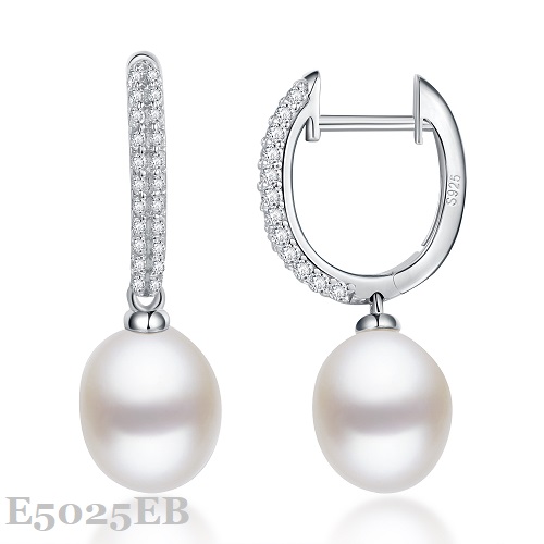 Silver Pearl Earring E5025EB