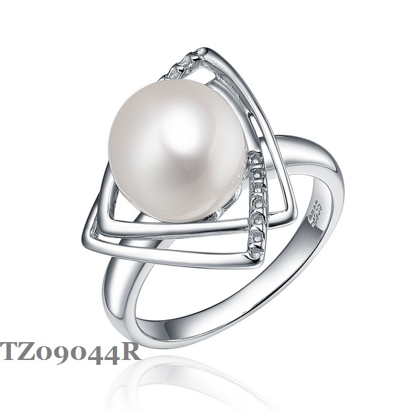 Silver Pearl Ring TZ09044R