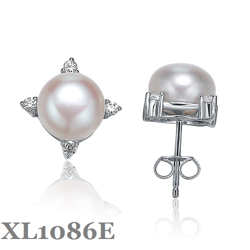 Silver Pearl Earring XL1086E