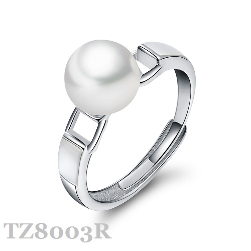 Silver Pearl Ring TZ8003R 