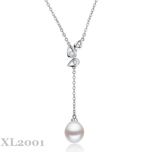 Silver Pearl Necklace XL2001