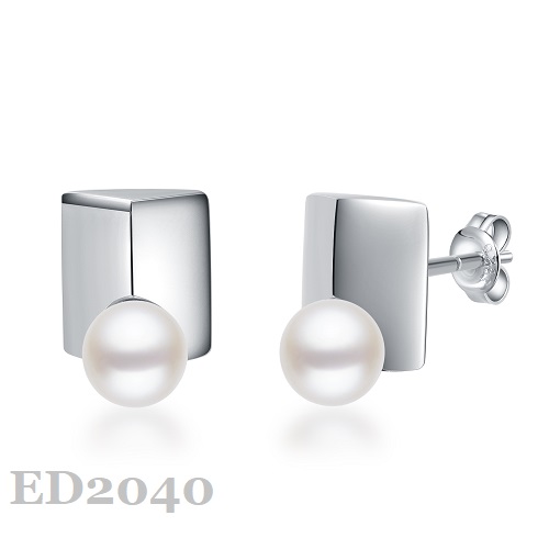 Silver Pearl Earring ED2040