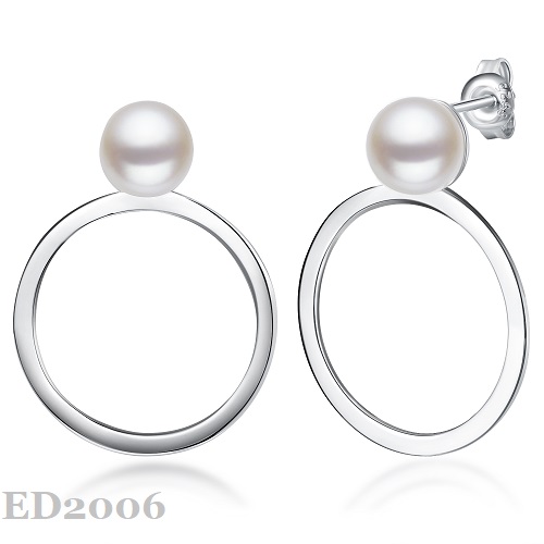 Silver Pearl Earring ED2006