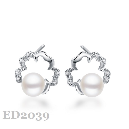 Silver Pearl Earring ED2039