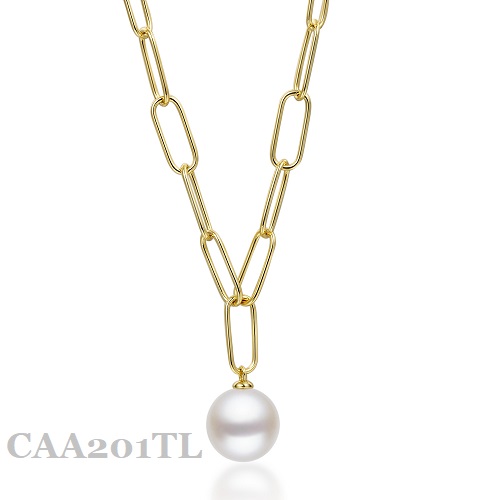 Silver Pearl Necklace CAA201TL