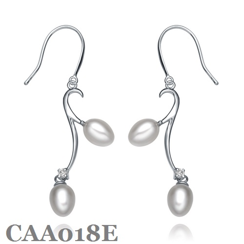 Silver Pearl Earring CAA018E