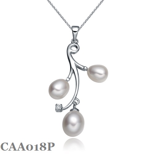 Silver Pearl Pendant CAA018P