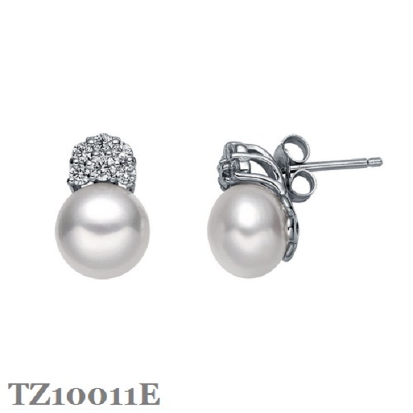 Silver Pearl Earring TZ10011E