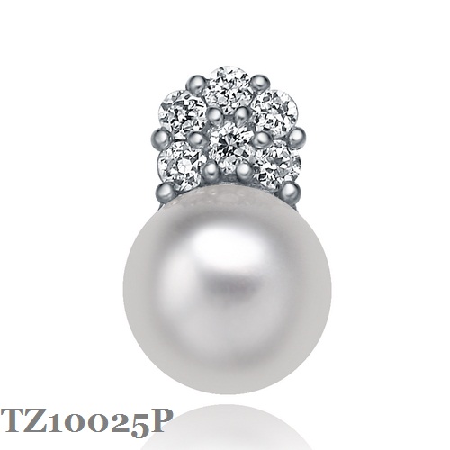 Silver Pearl Pendant TZ10025P