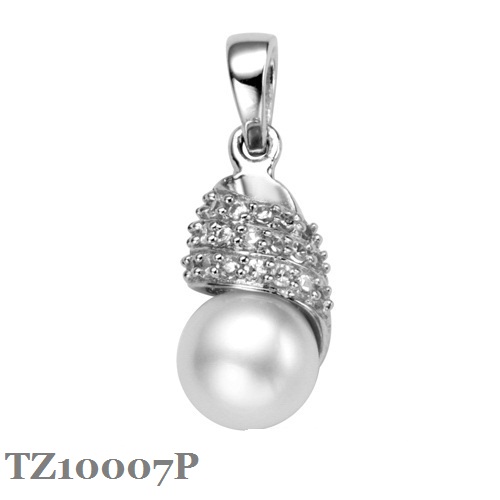 Silver Pearl Pendant TZ10007P