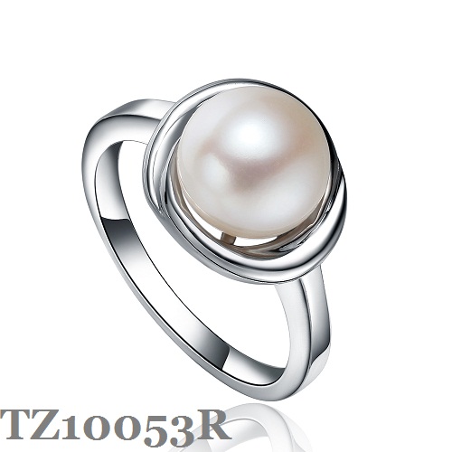 Silver Pearl Ring TZ10053R