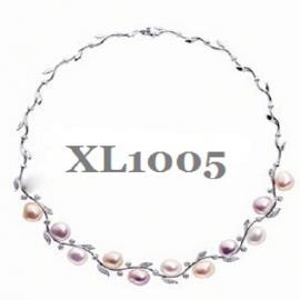 Silver Pearl Necklace XL1005