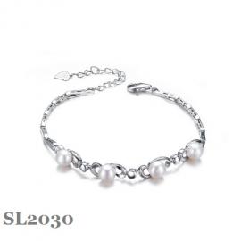 Silver Pearl Bracelet SL2030