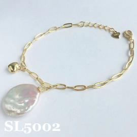 Silver Pearl Bracelet SL5002